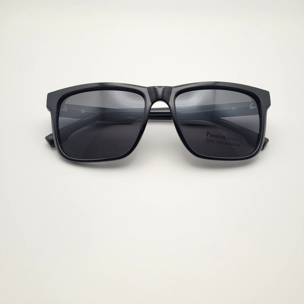 Black Sport Sunglasses Gray Stripes Streetwear Retro Summer Festival